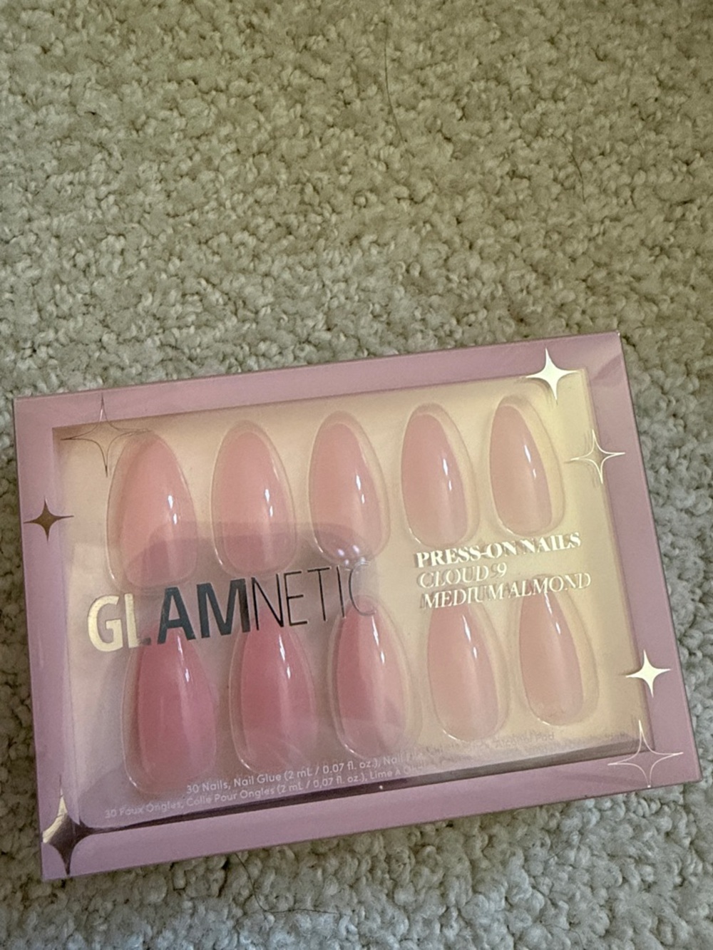 Glamnetic Press-On Nails Cloud 99 – Medium Almond Pink